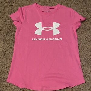 Girls Under Armour Pink T-Shirt